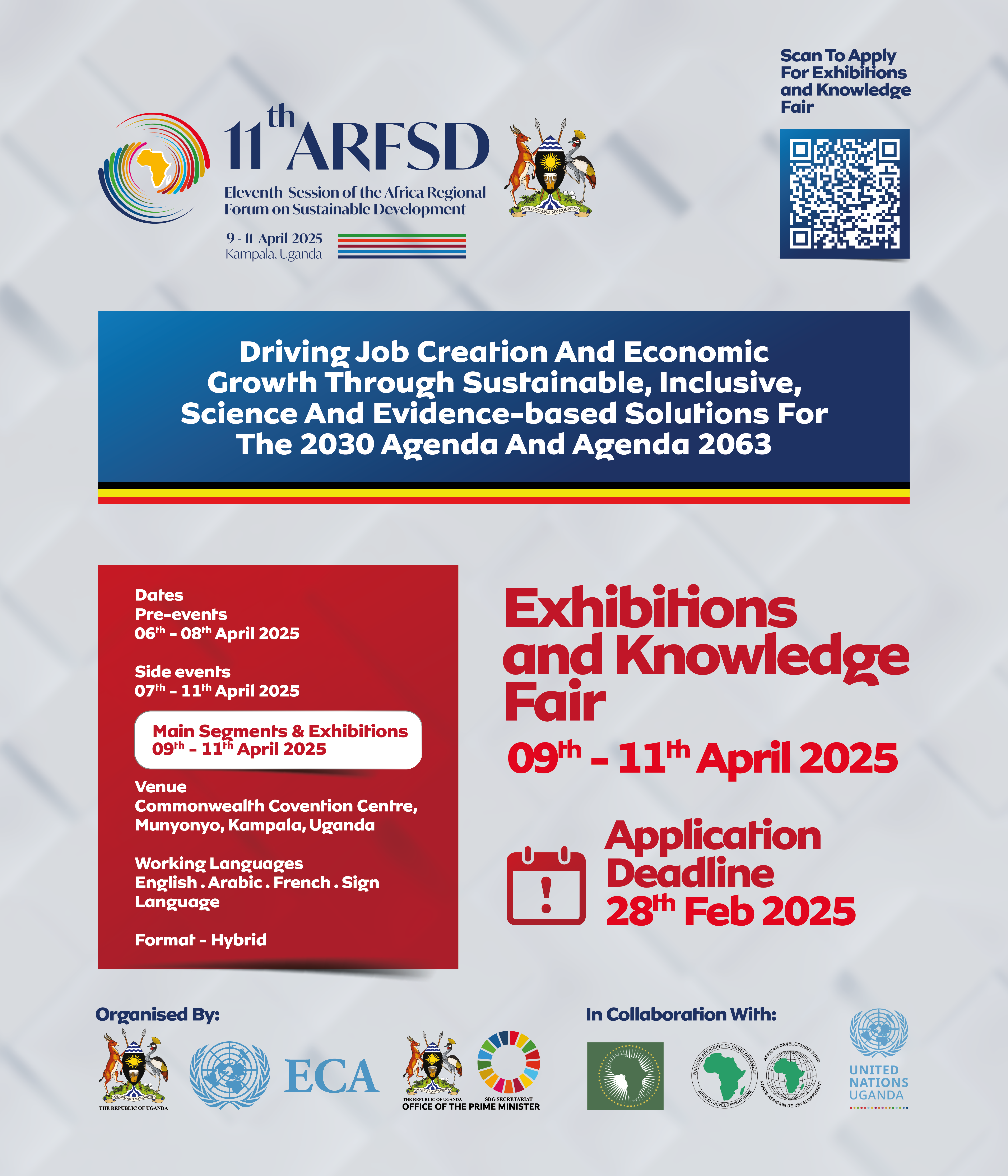 Apply to exhibit at the 11th Africa Regional Forum on Sustainable Development (ARFSD-11)