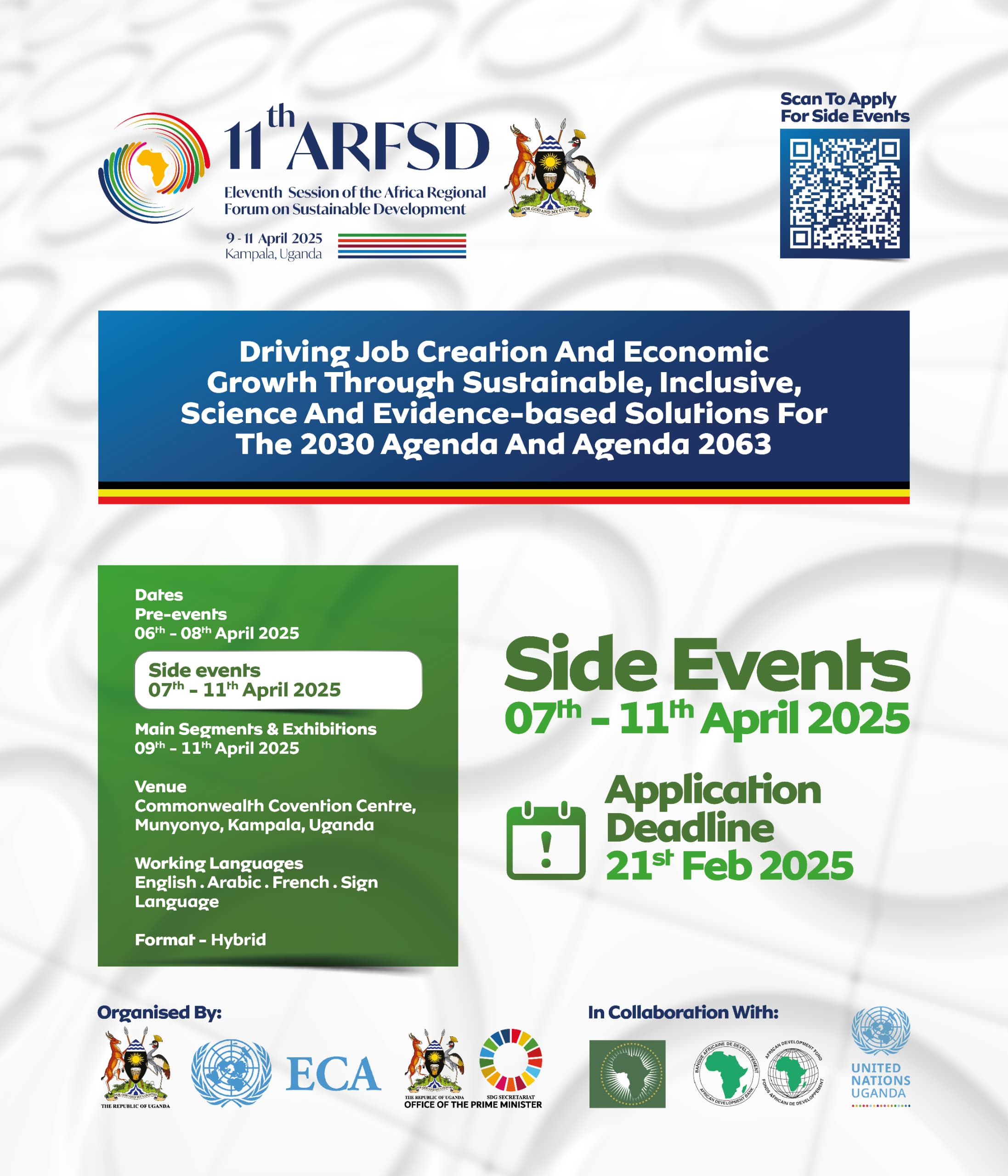 Apply to host a side event at the ARFSD-11